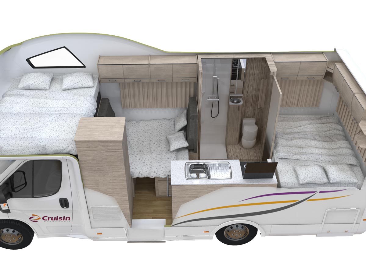 CT 6 Berth Discovery - inside view from above